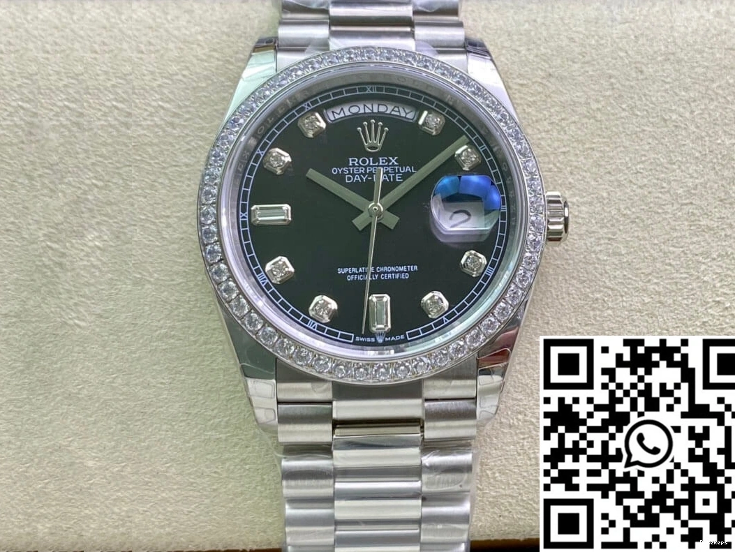 Bezel Rolex EW Diamond-set Date 36MM Day Factory 118346 0127